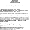 Cover page: Optimized Ion Energy Profiles for Heavy Ion Direct Drive Targets