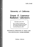 Cover page: MECHANICAL BEHAVIOR OF SINGLE AND POLYCRYSTALLINE CESIUM BROMIDE