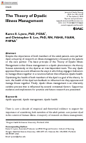 Cover page: The Theory of Dyadic Illness Management