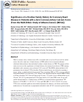 Cover page: Significance of a Positive Family History for Coronary Heart Disease in Patients With a Zero Coronary Artery Calcium Score (from the Multi-Ethnic Study of Atherosclerosis)