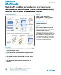 Cover page: MaLiAmPi enables generalizable and taxonomy-independent microbiome features from technically diverse 16S-based microbiome studies