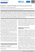 Cover page: Resistance-Guided Therapy for Neisseria gonorrhoeae.