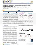 Cover page: Synthetically Reversible, Proton-Mediated Nitrite N-O Bond Cleavage at a Dicopper Site.