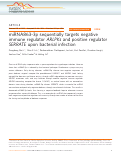 Cover page: miRNA863-3p sequentially targets negative immune regulator ARLPKs and positive regulator SERRATE upon bacterial infection