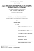 Cover page: Plant Response to Land Use Change in Two Iconically Stressful Habitats: California’s Desert Solar Fields and Restored Coastal Salt Marshes
