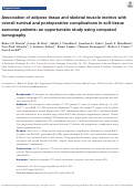 Cover page: Association of adipose tissue and skeletal muscle metrics with overall survival and postoperative complications in soft tissue sarcoma patients: an opportunistic study using computed tomography