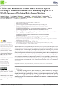 Cover page: Circuits and Biomarkers of the Central Nervous System Relating to Astronaut Performance: Summary Report for a NASA-Sponsored Technical Interchange Meeting.