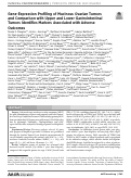 Cover page: Gene expression profiling of mucinous ovarian tumors and comparison with upper and lower gastrointestinal tumors identifies markers associated with adverse outcomes.