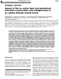 Cover page: Impact of fire on active layer and permafrost microbial communities and metagenomes in an upland Alaskan boreal forest