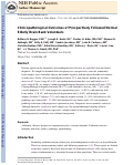 Cover page: Clinicopathological Outcomes of Prospectively Followed Normal Elderly Brain Bank Volunteers