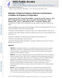 Cover page: Mediation of Adverse Pregnancy Outcomes in Autoimmune Conditions by Pregnancy Complications: A Mediation Analysis of Autoimmune Conditions and Adverse Pregnancy Outcomes