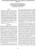 Cover page: Assessing Masked Semantic Priming: Cursor Trajectory versus Response Time
Measures