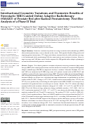 Cover page: Interfractional Geometric Variations and Dosimetric Benefits of Stereotactic MRI Guided Online Adaptive Radiotherapy (SMART) of Prostate Bed after Radical Prostatectomy: Post-Hoc Analysis of a Phase II Trial.