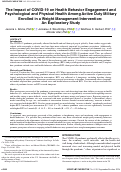 Cover page: The Impact of COVID-19 on Health Behavior Engagement and Psychological and Physical Health Among Active Duty Military Enrolled in a Weight Management Intervention: An Exploratory Study