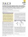 Cover page: Protonation states of the tryptophan synthase internal aldimine active site from solid-state NMR spectroscopy: direct observation of the protonated Schiff base linkage to pyridoxal-5'-phosphate.