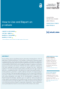 Cover page: How to Use and Report on p-values.