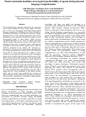 Cover page: Visual constraints modulate stereotypical predictability of agents during situatedlanguage comprehension