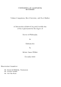 Cover page: Volume Comparison, Ricci Curvature, and Focal Radius