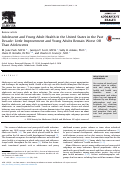 Cover page: Adolescent and Young Adult Health in the United States in the Past Decade: Little Improvement and Young Adults Remain Worse Off Than Adolescents