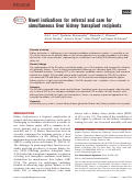 Cover page: Novel indications for referral and care for simultaneous liver kidney transplant recipients.