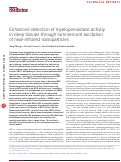 Cover page: Enhanced detection of myeloperoxidase activity in deep tissues through luminescent excitation of near-infrared nanoparticles