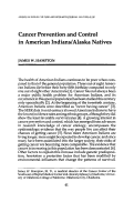 Cover page: Cancer Prevention and Control in American Indians/Alaska Natives