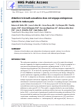 Cover page: Attention to breath sensations does not engage endogenous opioids to reduce pain.