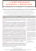 Cover page: Targeted versus Universal Decolonization to Prevent ICU Infection