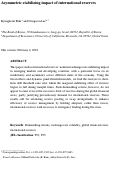 Cover page: Asymmetric stabilizing impact of international reserves