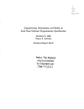 Cover page: Completeness, robustness, and safety in real-time software requirements specification