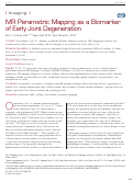 Cover page: MR Parametric Mapping as a Biomarker of Early Joint Degeneration