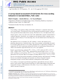 Cover page: A survey-based assessment of risk factors for cross-sucking behaviors in neonatal kittens, Felis catus