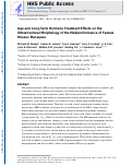 Cover page: Age and Long-Term Hormone Treatment Effects on the Ultrastructural Morphology of the Median Eminence of Female Rhesus Macaques.