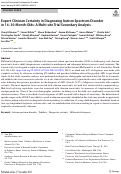 Cover page: Expert Clinician Certainty in Diagnosing Autism Spectrum Disorder in 16–30-Month-Olds: A Multi-site Trial Secondary Analysis