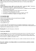 Cover page: Antimicrobial physician and pharmacist experience and perception of an antimicrobial Self-Stewardship Time-Out Program (SSTOP) intervention at eight Veterans' Affairs medical centers.