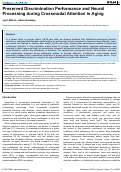 Cover page: Preserved discrimination performance and neural processing during crossmodal attention in aging.