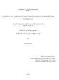 Cover page: Safe Learning and Verification of Neural Network Controllers for Autonomous Systems