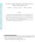 Cover page: Stochastic Optimal Prediction with Application to Averaged Euler Equations