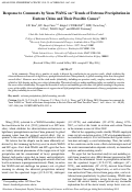 Cover page: Response to comments by Yuan Wang on “Trends of extreme precipitation in Eastern China and their possible causes”