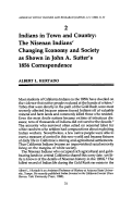 Cover page: Indians in Town and Country: The Nisenan Indians' Changing Economy and Society as Shown in John A. Sutter's 1856 Correspondence