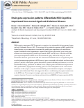 Cover page: Brain gene expression patterns differentiate mild cognitive impairment from normal aged and Alzheimer's disease