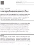 Cover page: mTOR inhibition prevents rapid-onset of carcinogen-induced malignancies in a novel inducible HPV-16 E6/E7 mouse model.