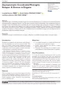 Cover page: Asymptomatic Coccidioidal Meningitis Relapse: A Demon in Disguise