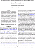 Cover page: Dynamic Information Sampling via Rapid Sequential Storage and Recurrence