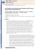 Cover page: Kin rejection: social signals, neural response and perceived distress during social exclusion