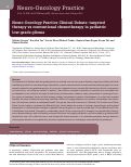 Cover page: Neuro-Oncology Practice Clinical Debate: targeted therapy vs conventional chemotherapy in pediatric low-grade glioma.