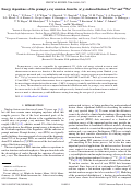 Cover page: Energy dependence of the prompt γ-ray emission from the (d,p)-induced fission of U*234 and Pu*240