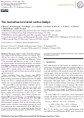 Cover page: The Australian terrestrial carbon budget