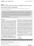 Cover page: Effective mass and Fermi surface complexity factor from ab initio band structure calculations