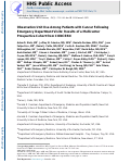 Cover page: Observation unit use among patients with cancer following emergency department visits: Results of a multicenter prospective cohort from CONCERN.